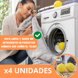 ECO-BOLAS DE LAVADO SIN DETERGENTE PARA LAVADORA - PURELAUNDER™