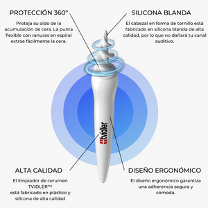 Limpiador de cera de silicona para oidos  - TVIDLER™